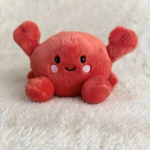 Aurora Palm Pals Plush Snippy Crab #1077 Red Lobster Bean Bag Toy